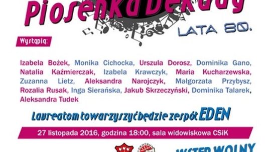 Piosenka Dekady lata 80. - koncert finałowy