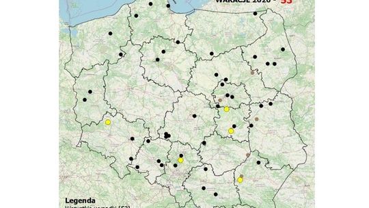 Policja apeluje i publikuje mapę wypadków śmiertelnych