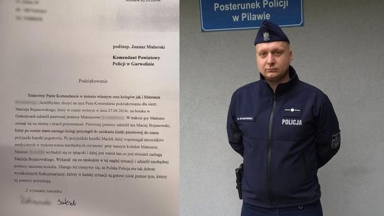 Policjant reanimował mężczyznę, który stracił przytomność