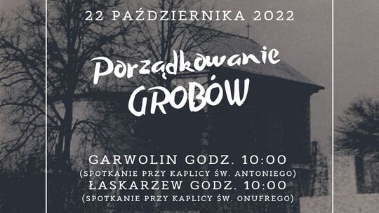 Porządkowanie grobów także w tym roku