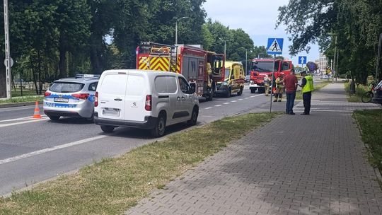 Potrącenie rowerzysty w centrum Garwolina