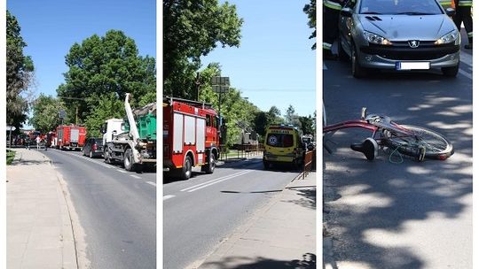 Potrącenie w Rudzie. Droga nieprzejezdna