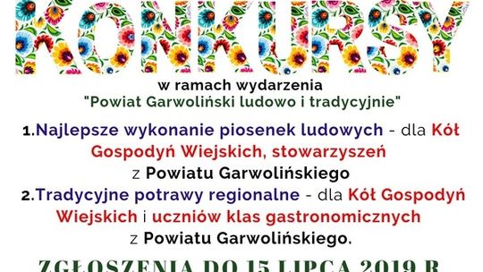 Powiat Garwoliński ludowo i tradycyjnie - konkurs