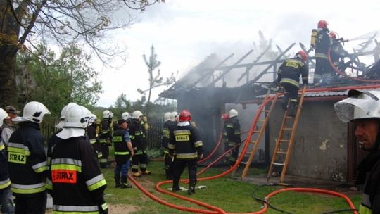 Pożar domu w Feliksinie