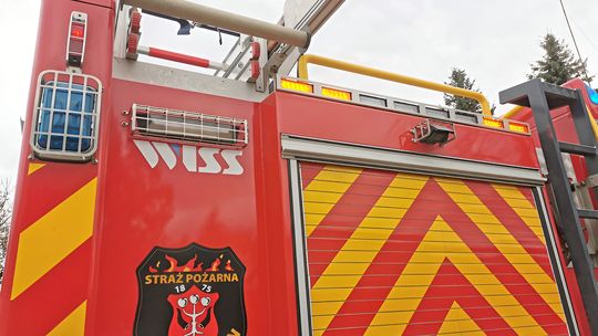 Pożar sadzy w kominie przy ul. Targowej w Garwolinie