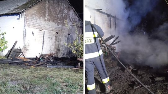 Pożar stodoły pod Maciejowicami