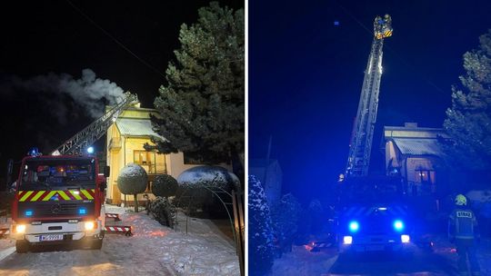 Pożar w domu jednorodzinnym przy Targowej Pożar w domu jednorodzinnym przy Targowej