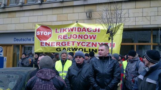 Pracownicy PGE protestują