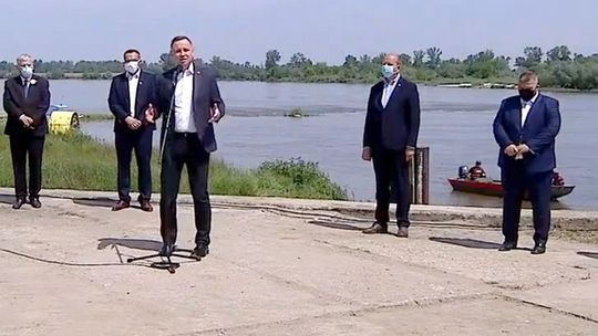 Prezydent Duda inauguruje budowę mostu maciejowickiego [wideo]