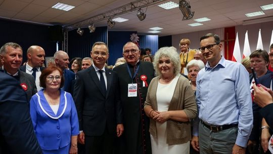 Prezydent Duda na uroczystościach w Miętnem