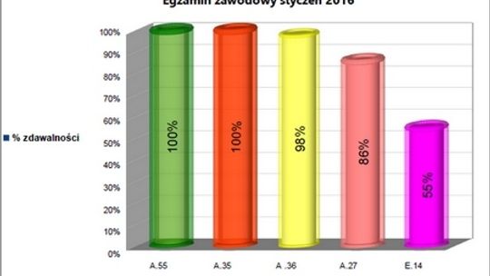 Rewelacyjne wyniki egzaminu z kwalifikacji zawodowych w Ekonomiku