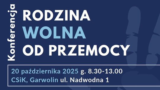 "Rodzina wolna od przemocy" – spotkanie specjalistów w Garwolinie już 20 października!