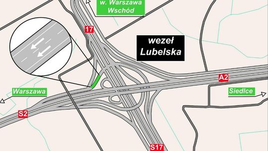 S17/S2: Zmiany na węźle Lubelska 