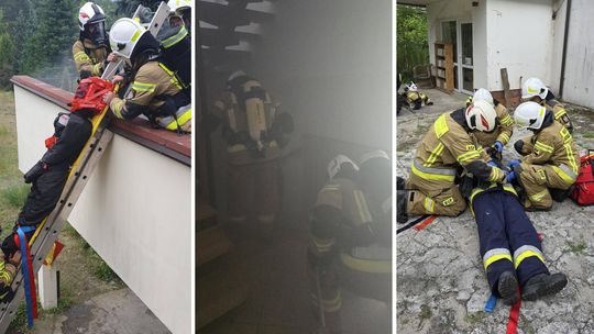 Strażacy z gminy Wilga ćwiczyli w ekstremalnych warunkach