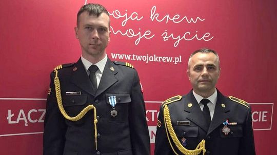 Strażak z Garwolina odznaczony „Honorowy Dawca Krwi – Zasłużony dla Zdrowia Narodu”