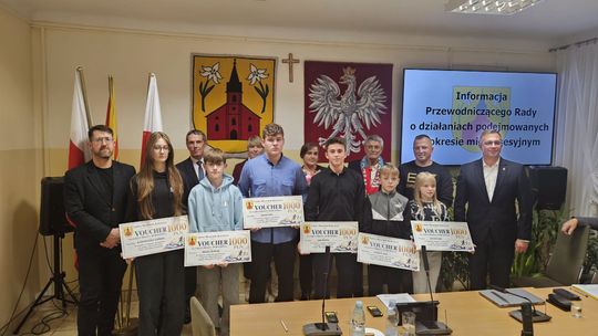 Sześcioro młodych sportowców z gminy Miastków Kościelny nagrodzonych