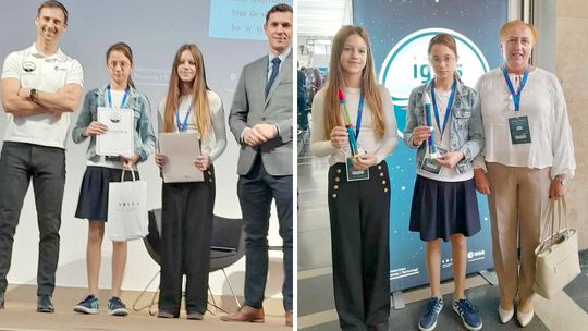 Uczennice z Woli Rębkowskiej spotkały się z polskim astronautą