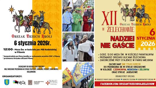 Ulicami miast przejdą Orszaki Trzech Króli