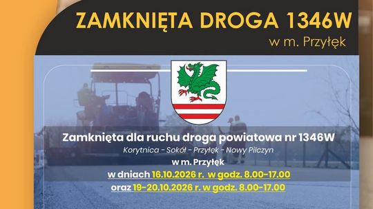 Utrudnienia w Przyłęku. Droga powiatowa będzie zamknięta