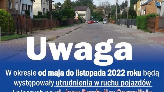 Uwaga! Modernizacja i utrudnia na ulicy Jana Pawła II w Garwolinie