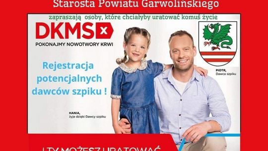 W niedzielę zostań potencjalnym dawcą szpiku