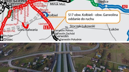 W poniedziałek otwarcie S17 Garwolin-Kołbiel