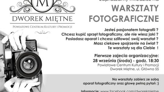 Warsztaty fotograficzne dla młodzieży w Miętnem