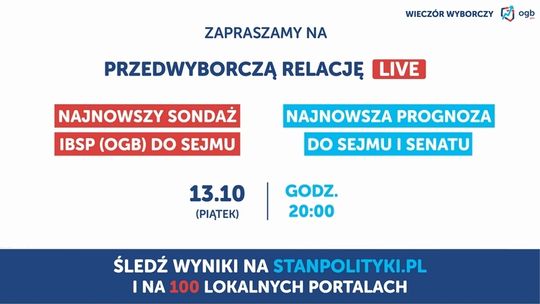 Wieczór wyborczy OGB już 15 października w naszym portalu