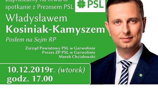 Władysław Kosiniak-Kamysz z wizytą w Garwolinie