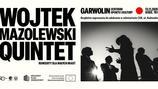 Wojtek Mazolewski Quintet zagra w Garwolinie!