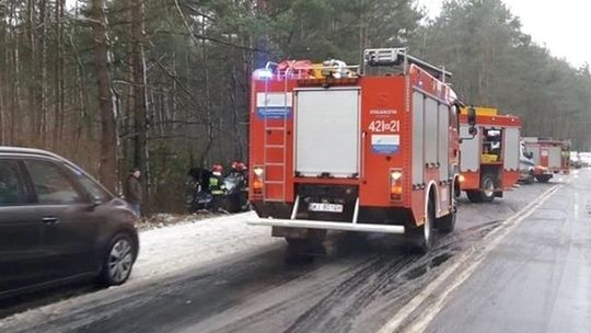 Wpadł w poślizg na nadwiślance