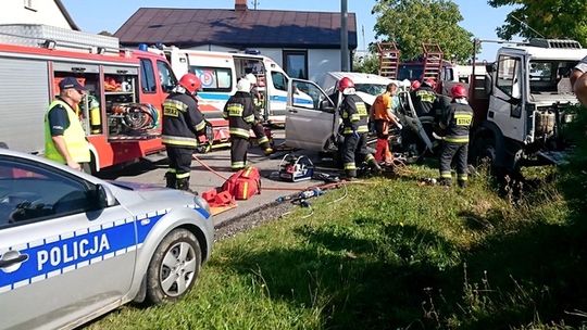 Wymusił pierwszeństwo i zderzył się z dostawczym Iveco