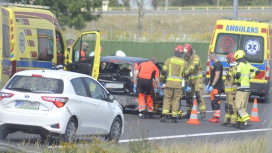 Wypadek na obwodnicy Garwolina
