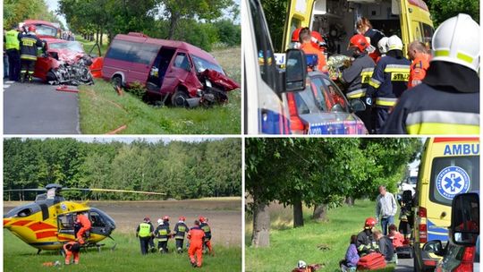 Wypadek w Gocławiu. 10 osób rannych [wideo]