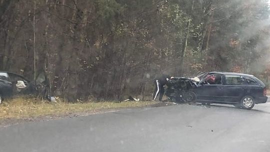 Wypadek w Łaskarzewie. Po ciężarną przyleciało LPR