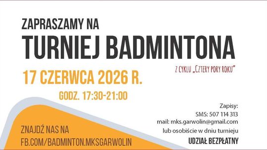 Zagraj w turnieju badmintona