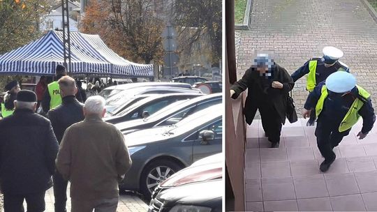 Zagubiona 84-latka na cmentarzu w Garwolinie. Pomogli jej świadkowie i policjanci