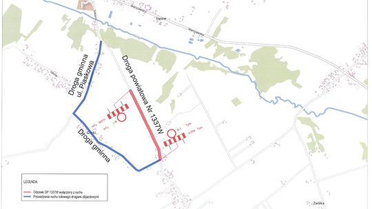 Zamkną drogę Miastków Kościelny – Ryczyska. Utrudnienia przez dwa dni