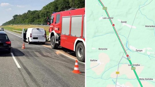 Zamknięta S17 w kierunku Warszawy. Utrudnienia istotne dla kierowców z powiatu garwolińskiego