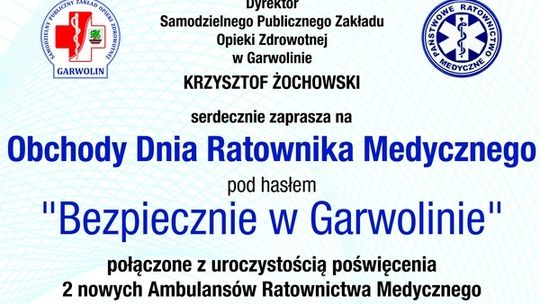 Zaproszenie na Obchody Dnia Ratownika Medycznego