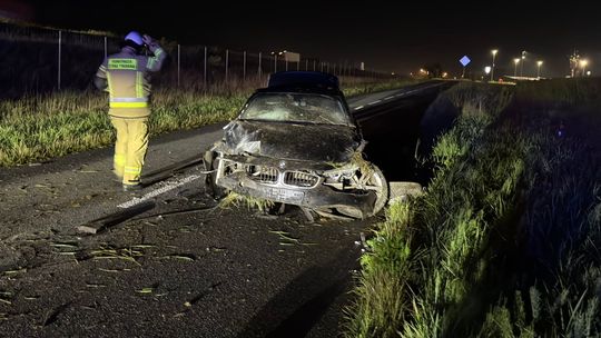 Zasnął za kierownicą na serwisówce S17