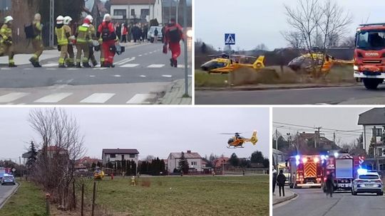 Zatruciem czadem w Garwolinie. W akcji dwa śmigłowce LPR [wideo]