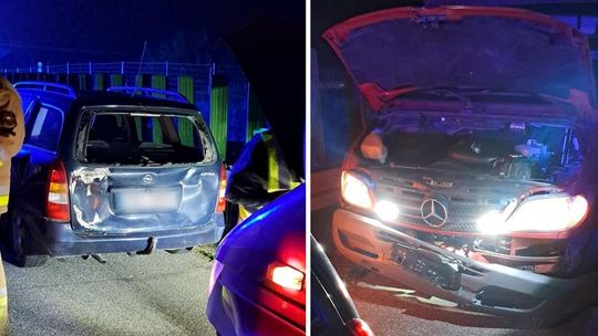 Zderzenie dwóch aut na S17