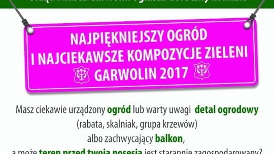 Zgłoś swój ogród do konkursu