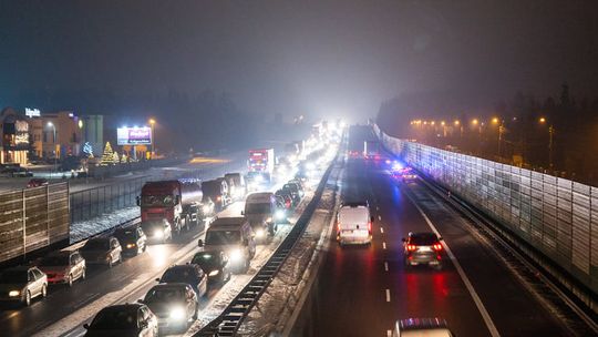 Zima sparaliżowała obwodnicę Garwolina [aktualizacja]