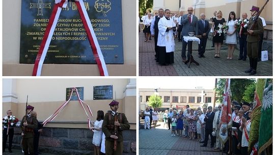 Żywią i bronią ? tablica pamięci ludowców