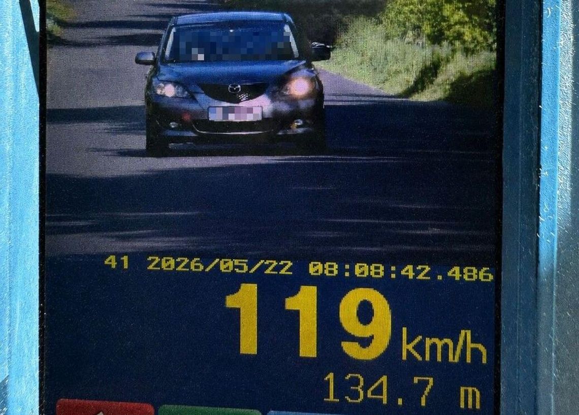 119 km/h w terenie zabudowanym. Kierowca stracił prawo jazdy 119 km/h w terenie zabudowanym. Kierowca stracił prawo jazdy