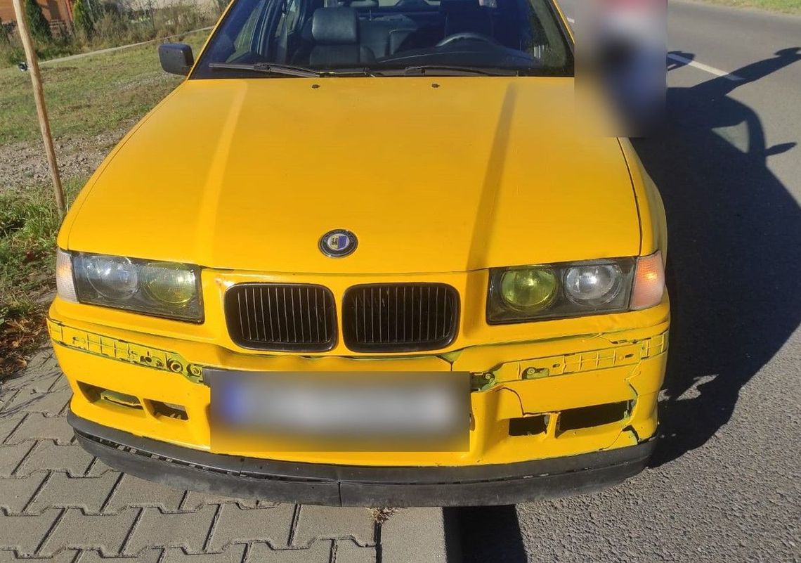 19-latek z ciężką nogą, bmw z korozją