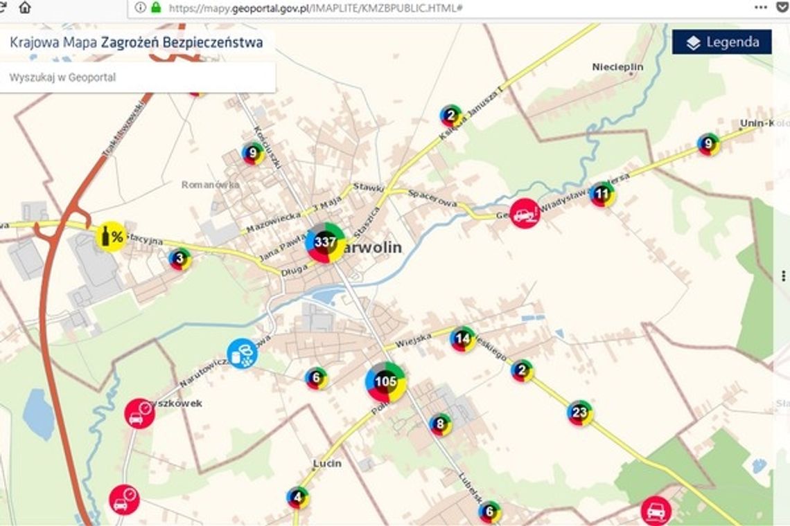 2000 zagrożeń w powiecie, ponad 500 w Garwolinie