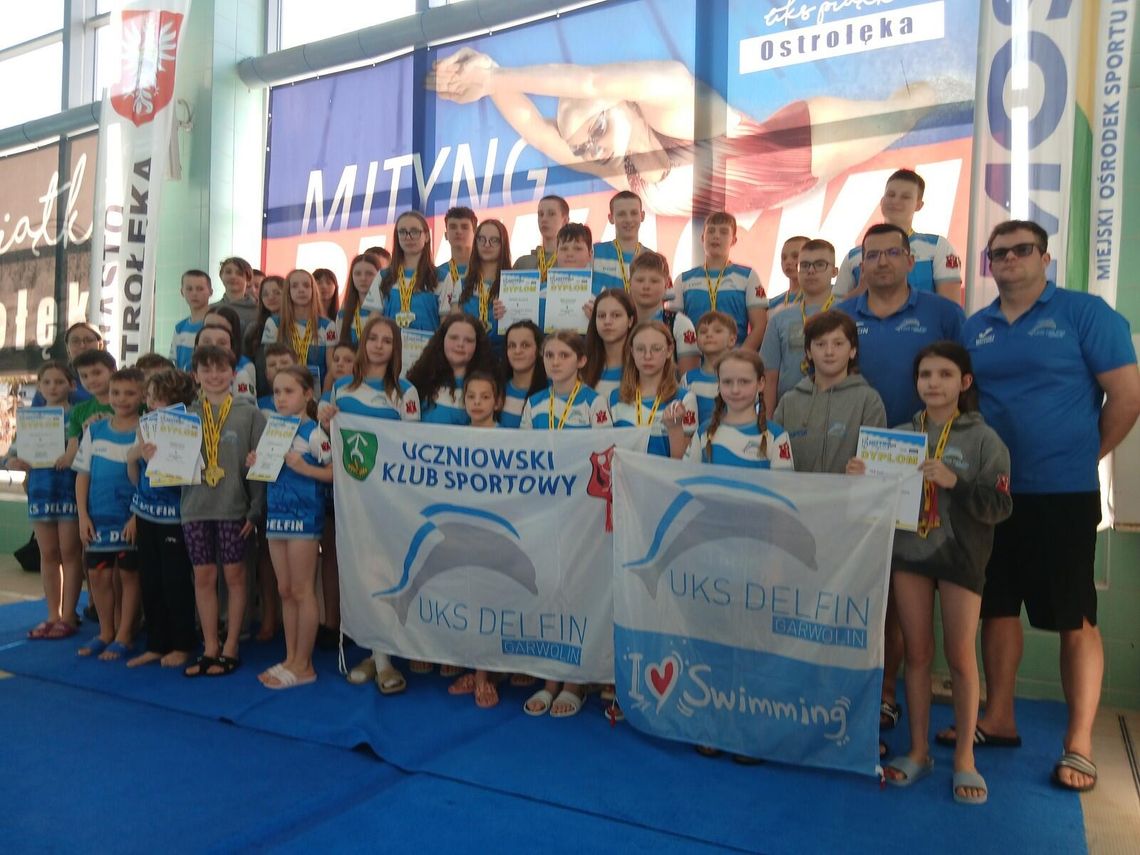 22 medale Delfina w Ostrołęce podczas II rundy 13 Mityngu